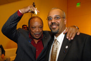 Mo Elleithee with Quincy Jones