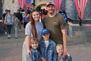 Joy Anna and Austin Forsyth with their children