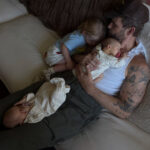 Nick Viall with his babies