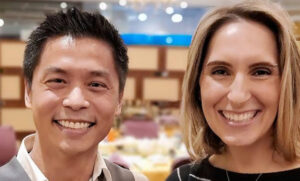 Andrew Chang married his long-time partner, Carolyne Stafford,